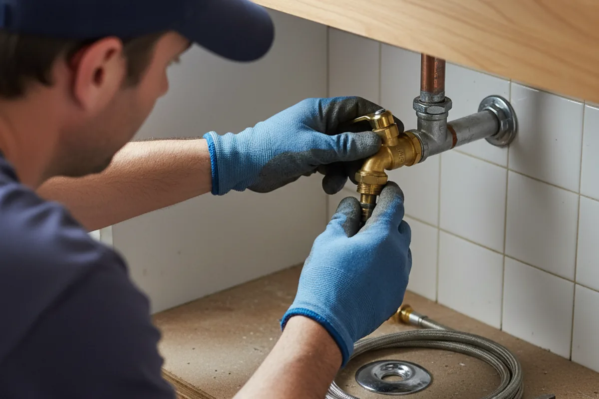 Shutoff valve and fitting work during Emergency Plumbing in Hyde Park
